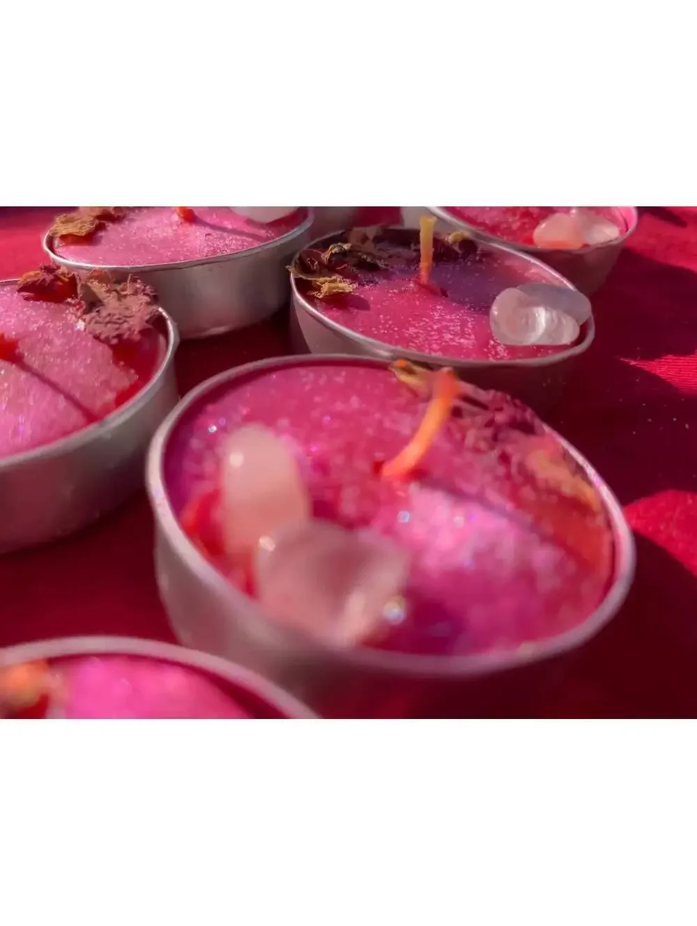 Rose Quartz Tea-light Candles